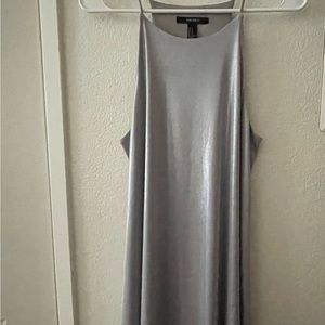 Silver halter dress. Only worn 2 or 3 times!